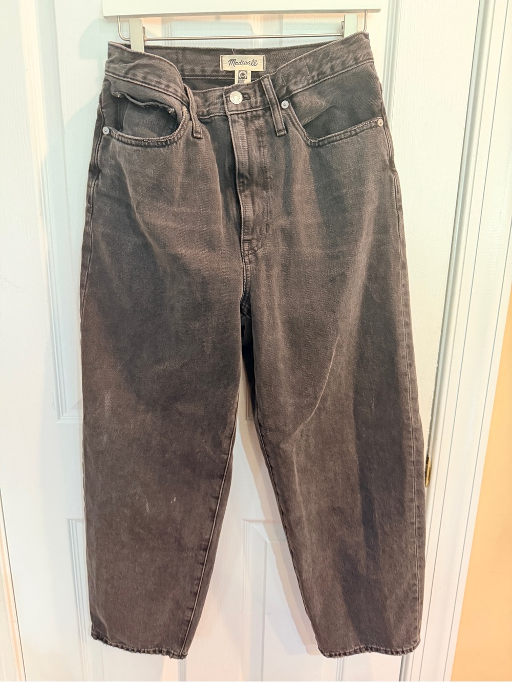 Madewell Women’s Gray Relaxed Straight Jeans Size 27
